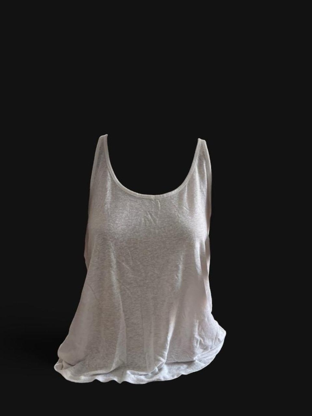Athleta White Scoop Neck Racerback Tank
